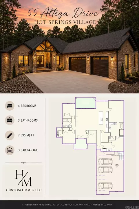 55 Alteza Dr, Hot Springs Village, AR 71909