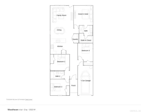 Floorplan - 141 Flat Wood Ave, Benton, AR 72015 photo 1 of 1