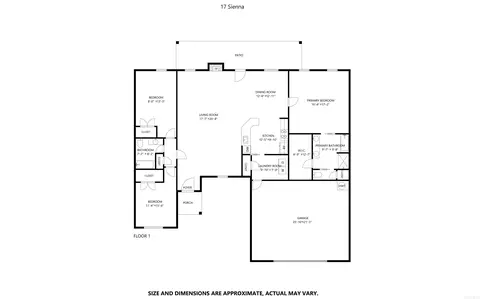Floorplan - 17 Sienna Dr, Cabot, AR 72023 photo 1 of 1