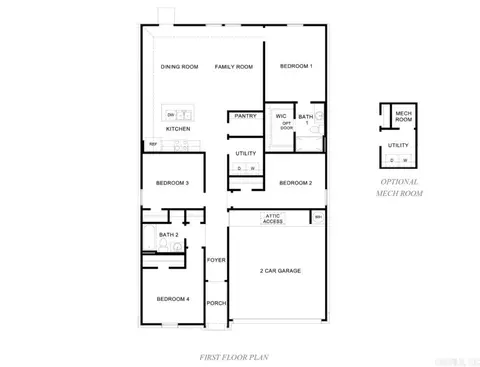 Floorplan - 148 Preston Ln, Hensley, AR 72065 photo 1 of 1