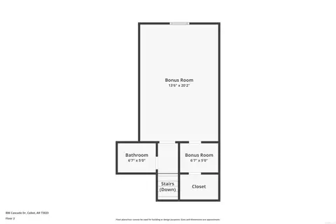 Floorplan - 806 Cascade Dr, Cabot, AR 72023 photo 2 of 2