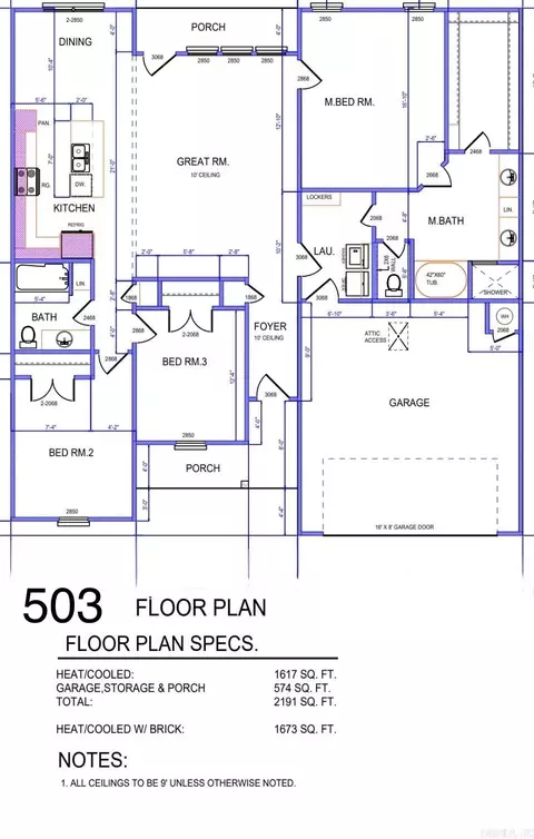 Floorplan - 503 Madeleine Cir, Austin, AR 72007 photo 1 of 1