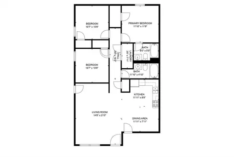 Floorplan - 416 E 418 E Asher Ct, Rogers, AR 72758 photo 1 of 1