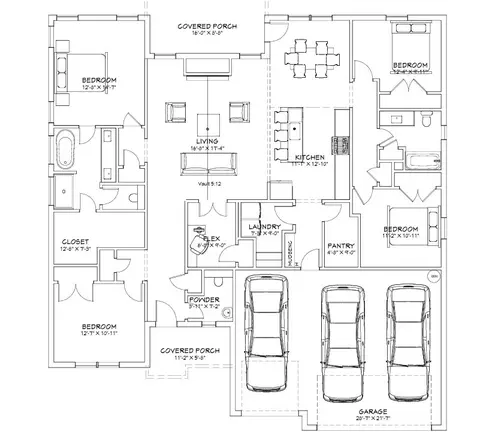 Floorplan - 7865 Range Ave, Springdale, AR 72762 photo 1 of 1