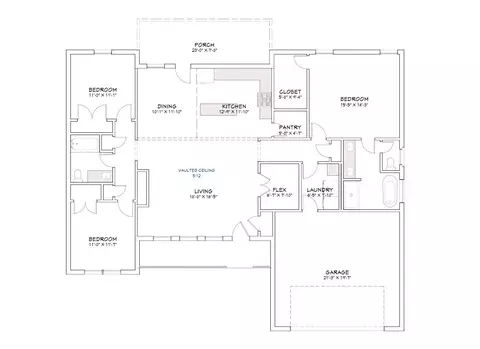 Floorplan - 7933 Range Ave, Springdale, AR 72762 photo 1 of 1