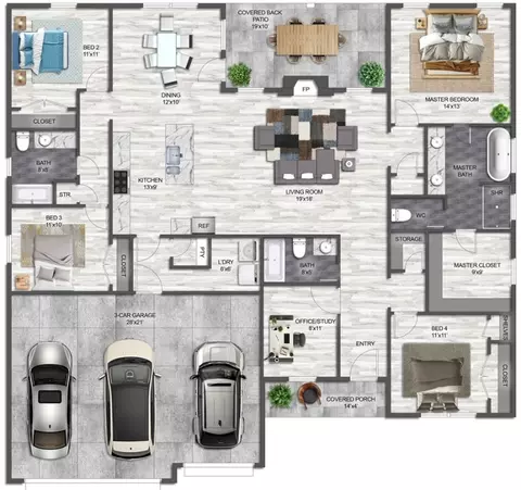 Floorplan - 4788 Hawk St, Springdale, AR 72762 photo 1 of 1