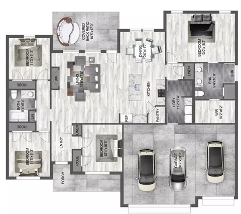 Floorplan - 4812 Hawk St, Springdale, AR 72762 photo 1 of 1
