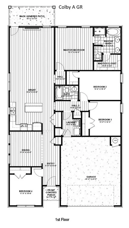 Floorplan - 3868 Tranquility St, Springdale, AR 72764 photo 1 of 1