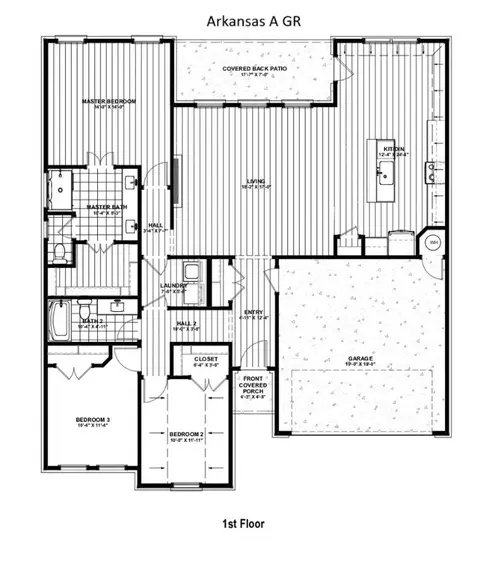 Floorplan - 2603 Meditation Loop, Springdale, AR 72764 photo 1 of 1