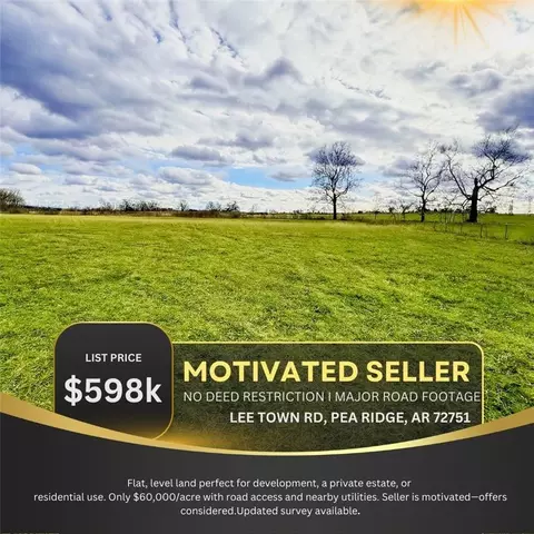 Lee Town Road, Pea Ridge, AR 72751