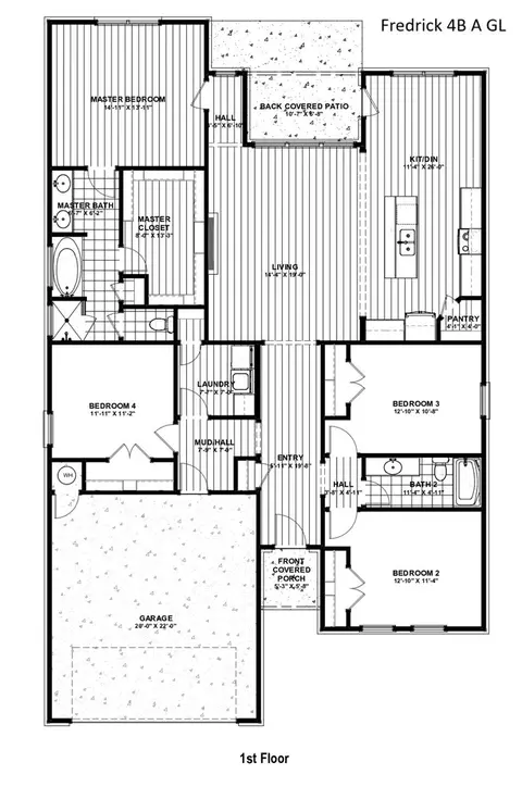 Floorplan - 3919 Tranquility St, Springdale, AR 72764 photo 1 of 1