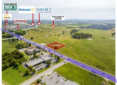 1 W 5 Ac W Pleasant Grove Rd #LOT 5, Rogers, AR 72756