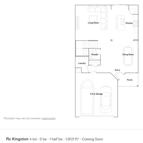Floorplan - 1013 Colossal Ave, Lowell, AR 72745 photo 1 of 2