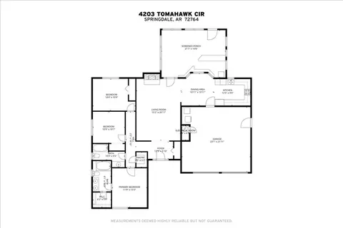 Floorplan - 4203 Tomahawk Cir, Springdale, AR 72764 photo 1 of 1