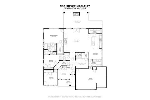 Floorplan - 980 Silver Maple St, Centerton, AR 72719 photo 1 of 1