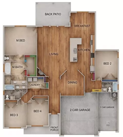 Floorplan - 1111 Red Maple St, Centerton, AR 72719 photo 1 of 1