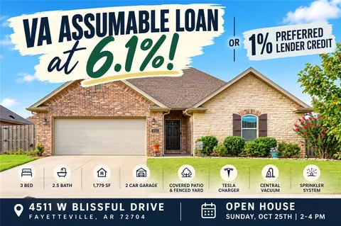 4511 W Blissful Dr, Fayetteville, AR 72704