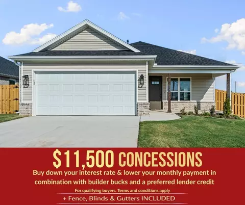 1706 Hagerty St, Pea Ridge, AR 72751