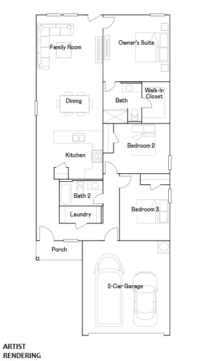 Floorplan - 920 Albarossa Ave, Lowell, AR 72745 photo 1 of 1