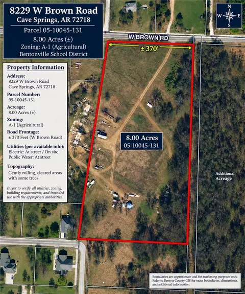 8229 W Brown Rd, Cave Springs, AR 72718