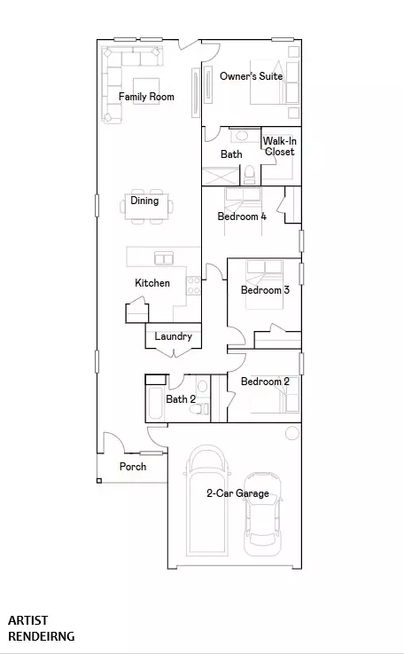 Floorplan - 824 Albarossa Ave, Lowell, AR 72745 photo 1 of 1