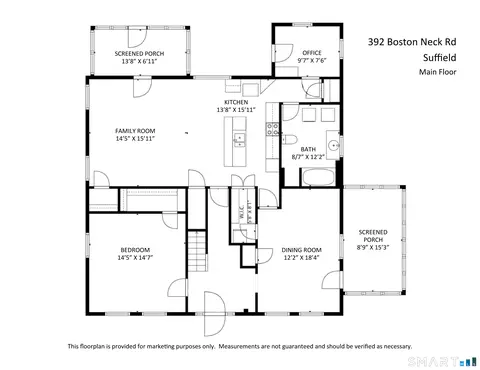 Floorplan - 392 Boston Neck Rd, Suffield, CT 06078 photo 1 of 2