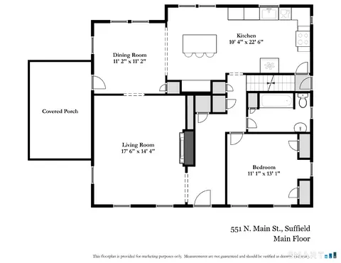 Floorplan - 551 N Main St, Suffield, CT 06078 photo 1 of 2