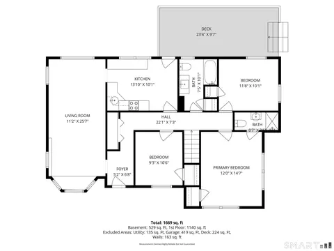 Floorplan - 5 Iris Ln, Redding, CT 06896 photo 1 of 2