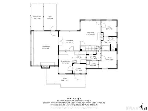 Floorplan - 92 Walnut Tree Hill Rd, Sandy Hook, CT 06482 photo 1 of 2
