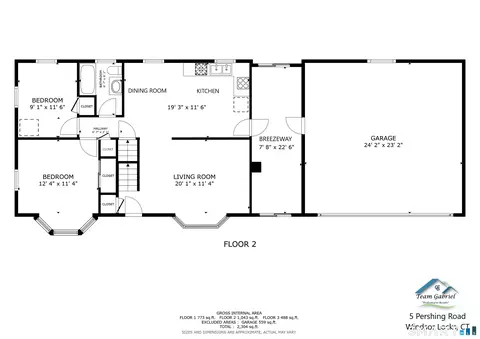 Floorplan - 5 Pershing Rd, Windsor Locks, CT 06096 photo 1 of 3