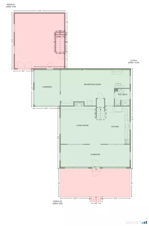 Floorplan - 660 E Wakefield Blvd, Winchester, CT 06098 photo 1 of 2