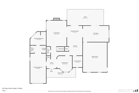 Floorplan - 287 S Bear Hill Rd, Chaplin, CT 06235 photo 1 of 2