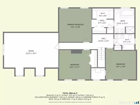 Floorplan - 56 Shailer Pond Rd, Deep River, CT 06417 photo 1 of 3