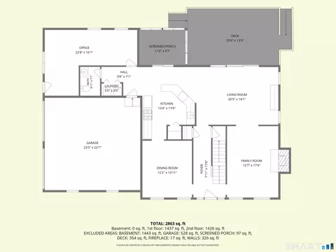 Floorplan - 56 Shailer Pond Rd, Deep River, CT 06417 photo 2 of 3
