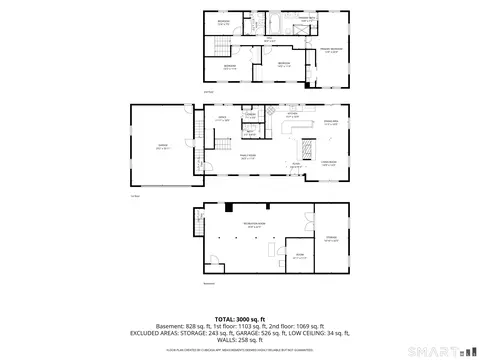 Floorplan - 76 Pocahontas Rd, Redding, CT 06896 photo 1 of 1