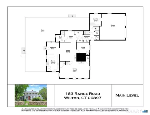 Floorplan - 183 Range Rd, Wilton, CT 06897 photo 1 of 2