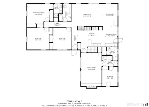 Floorplan - 186 Schaeffer Rd, Bethany, CT 06524 photo 1 of 2