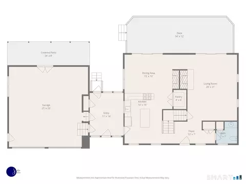 Floorplan - 34 Bailey Rd, Andover, CT 06232 photo 1 of 4
