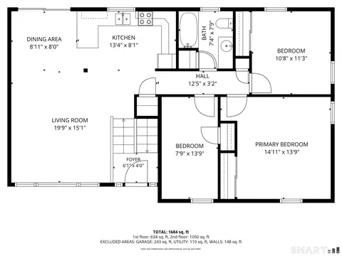 Floorplan - 63 Beacon Rd, Windham, CT 06280 photo 1 of 3
