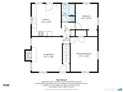 Floorplan - 128 Church St, Hamden, CT 06514 photo 1 of 3