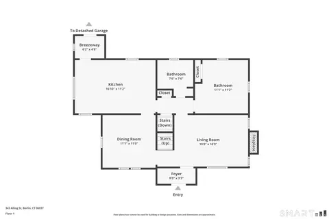 Floorplan - 343 Alling St, Berlin, CT 06037 photo 1 of 3