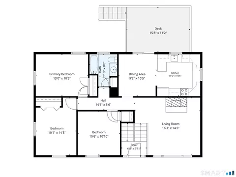 Floorplan - 85 Tuttle Rd, Durham, CT 06422 photo 1 of 3