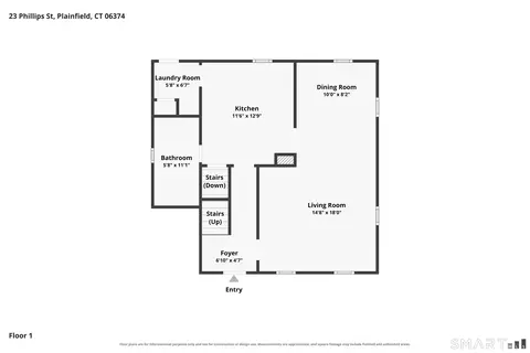 Floorplan - 23 Phillips St, Plainfield, CT 06374 photo 1 of 4