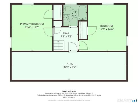 Floorplan - 55 Berkeley Rd, Middletown, CT 06457 photo 2 of 3