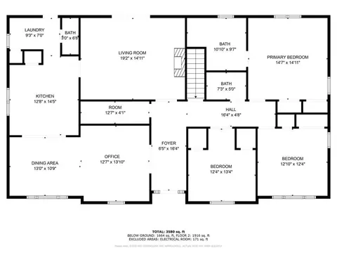 Floorplan - 4440 Schultz Rd, Center Point, IA 52213 photo 2 of 3