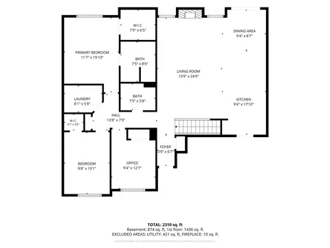 Floorplan - 1318 Beringer Ct NE, Cedar Rapids, IA 52402 photo 1 of 3