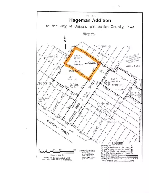 Third Street, Ossian, IA 52161