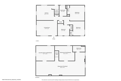Floorplan - 1859 E Mitchell Ave, Waterloo, IA 50702 photo 1 of 1