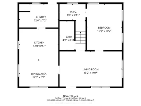 Floorplan - 412 Warren St, Aurora, IA 50607 photo 1 of 3
