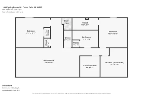 Floorplan - 1409 Springbrook Dr, Cedar Falls, IA 50613 photo 3 of 3